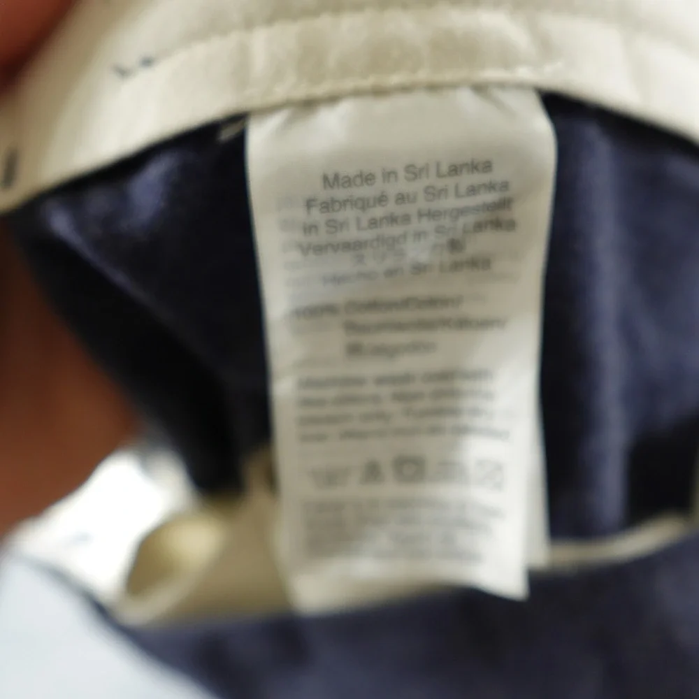 J.Crew Thompson Pants Mens 31x32 Navy Blue Tapered Fit 100% Cotton Chinos
